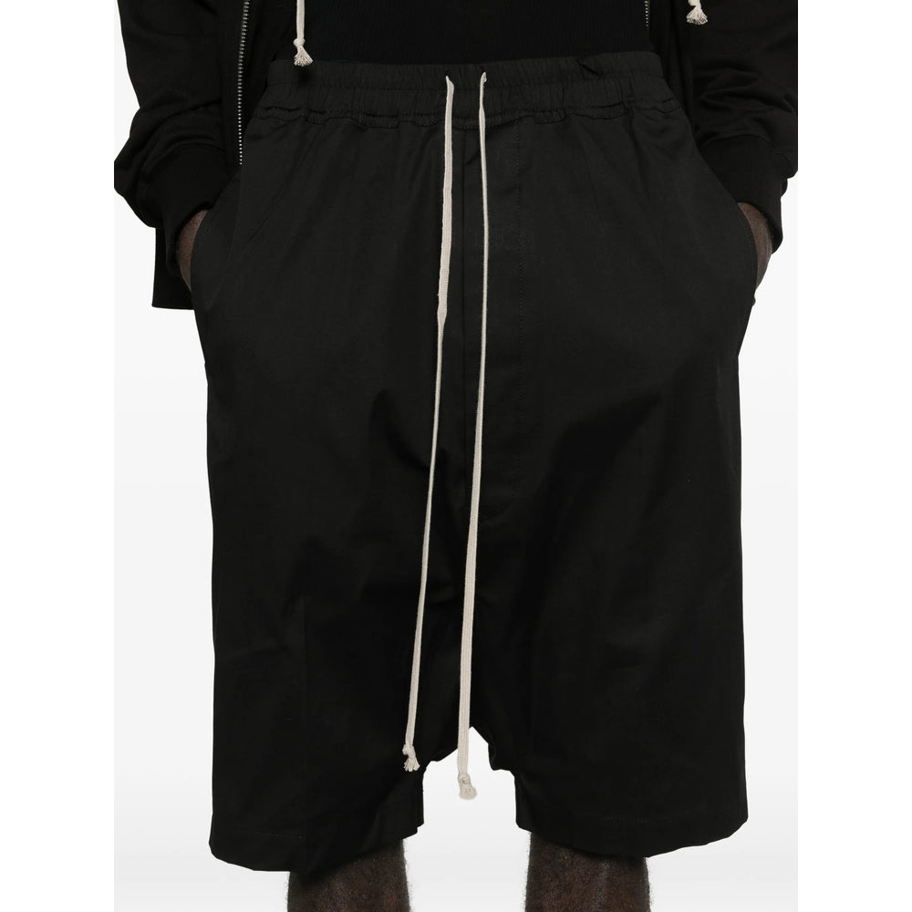 Rick Owens Black Shorts - Drop-Crotch Shorts Men RICK OWENS