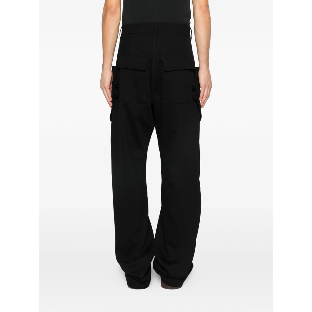 Rick Owens Black Trousers - Wide-Leg Trousers Men