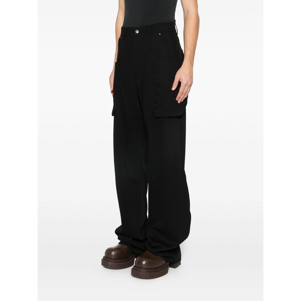 Rick Owens Black Trousers - Wide-Leg Trousers Men