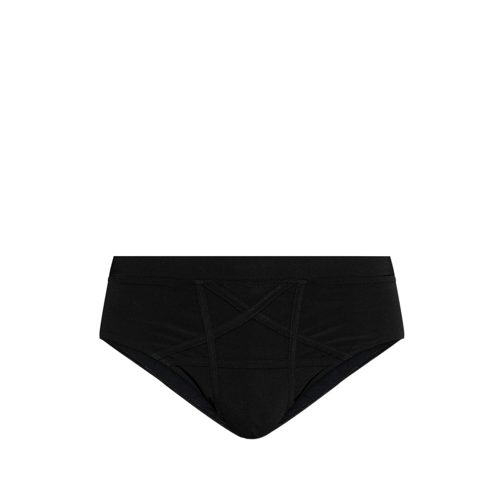 Rick Owens Black Beachwear - Swimming Trunks Men RICK OWENS