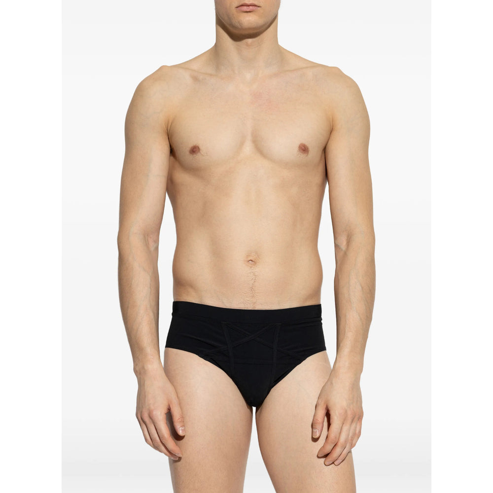 Rick Owens Black Beachwear - Swimming Trunks Men RICK OWENS