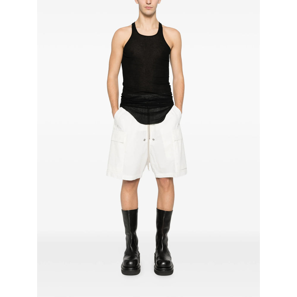 Rick Owens White Shorts - Cargo Shorts Men RICK OWENS