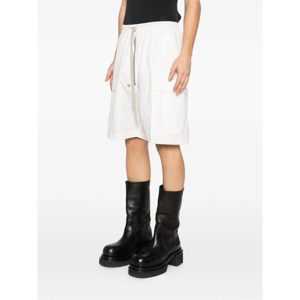 Rick Owens White Shorts - Cargo Shorts Men RICK OWENS