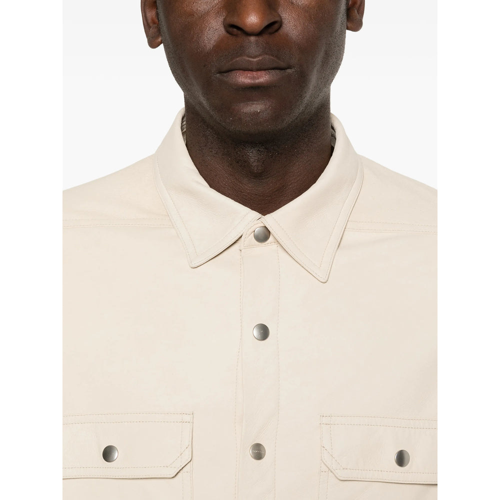 Rick Owens Neutrals Jackets - Shirt Jackets Men RICK OWENS