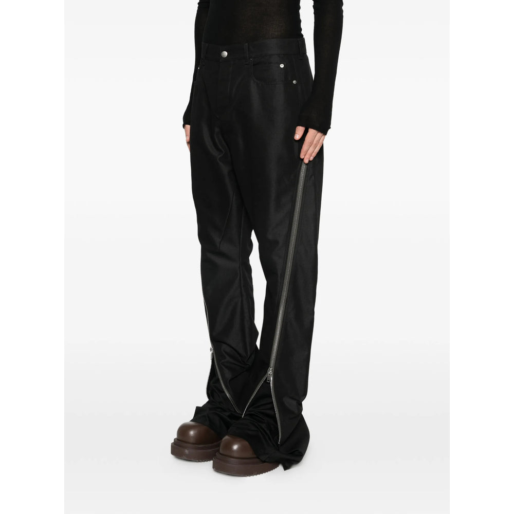Rick Owens Black Trousers - Regular & Straight-Leg Trousers Men RICK OWENS