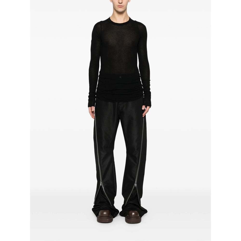 Rick Owens Black Trousers - Regular & Straight-Leg Trousers Men RICK OWENS