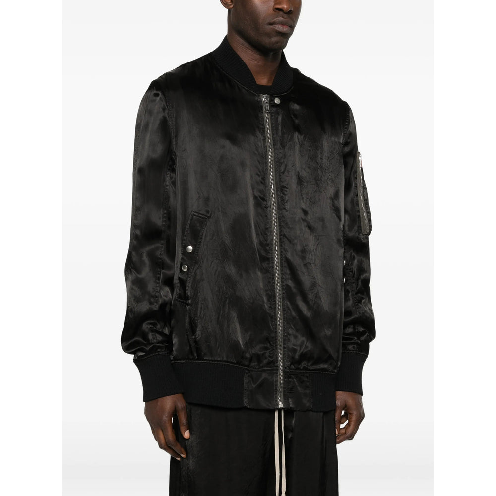 Rick Owens Black Jackets - Bomber Jackets Men RICK OWENS