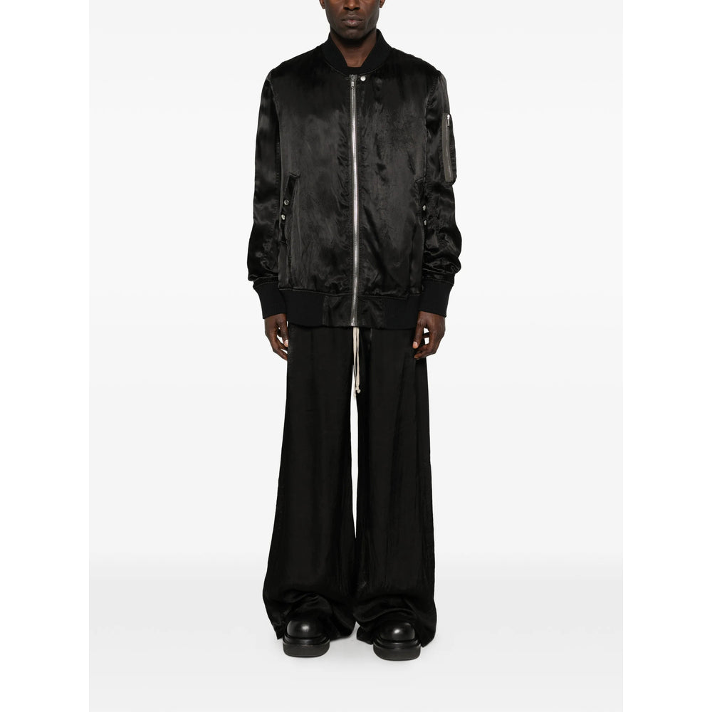 Rick Owens Black Jackets - Bomber Jackets Men RICK OWENS
