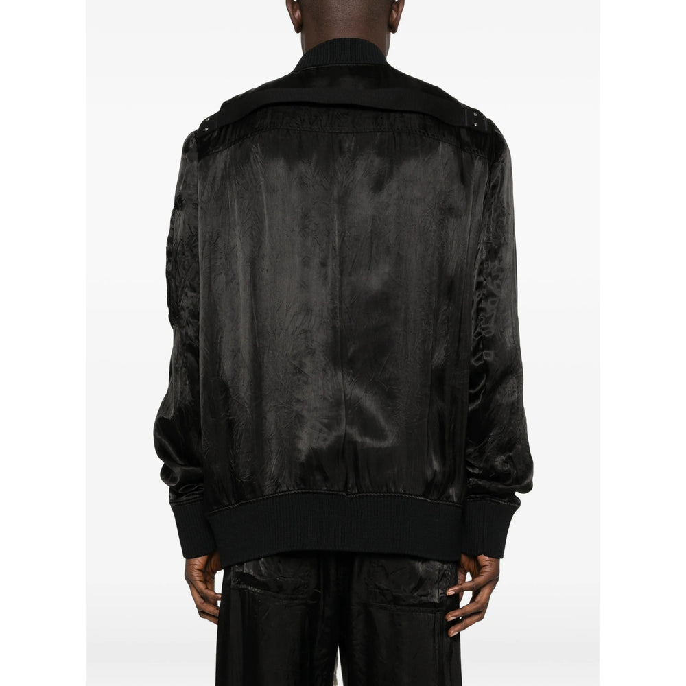 Rick Owens Black Jackets - Bomber Jackets Men RICK OWENS