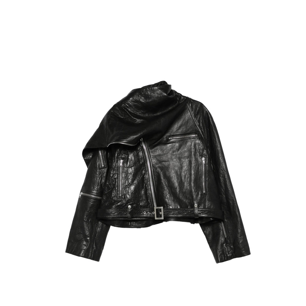 Rick Owens Black Jackets - Leather Jackets Women RICK OWENS