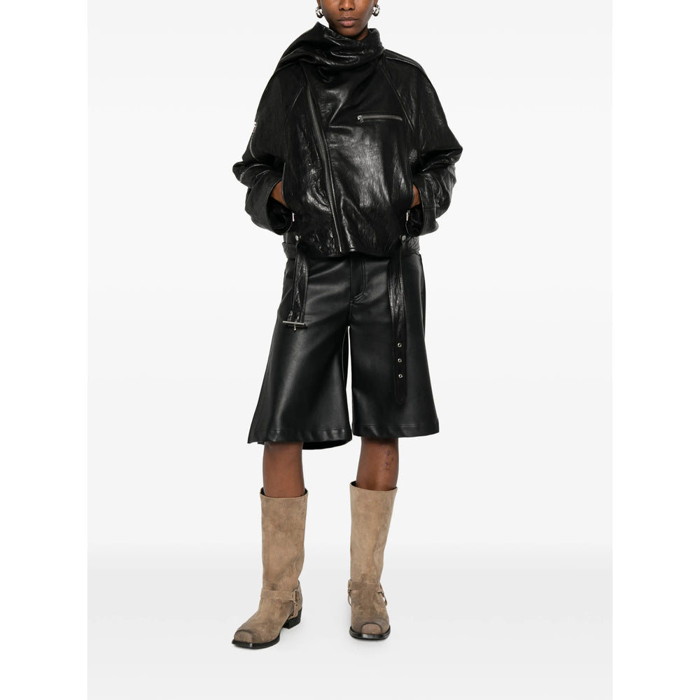 Rick Owens Black Jackets - Leather Jackets Women RICK OWENS