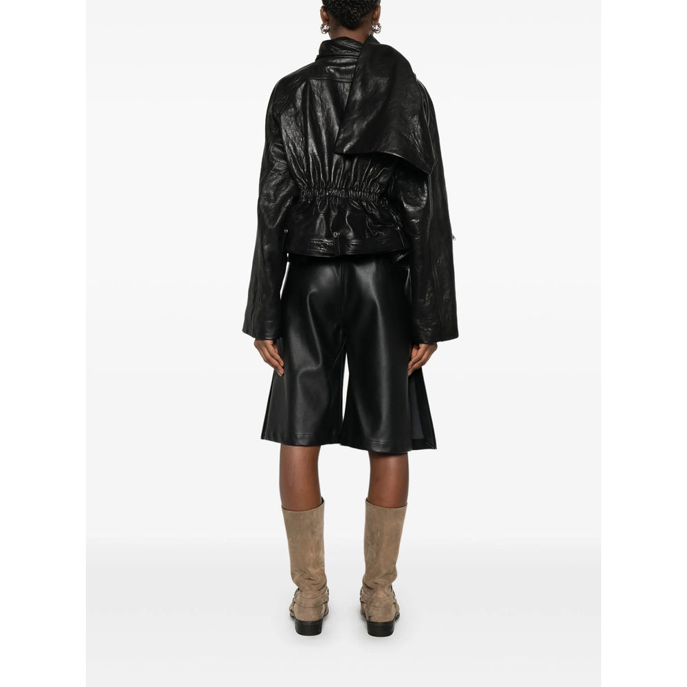 Rick Owens Black Jackets - Leather Jackets Women RICK OWENS