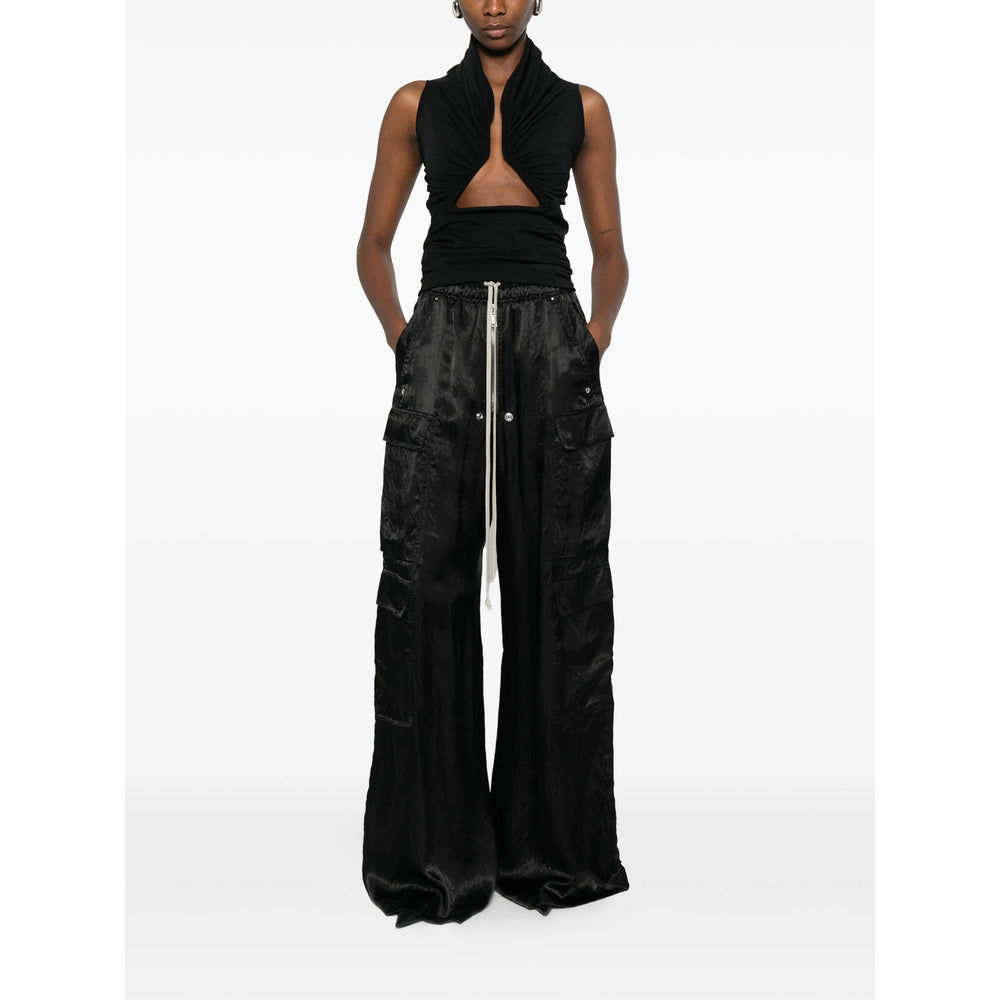 Rick Owens Black Trousers - Straight Trousers Women RICK OWENS