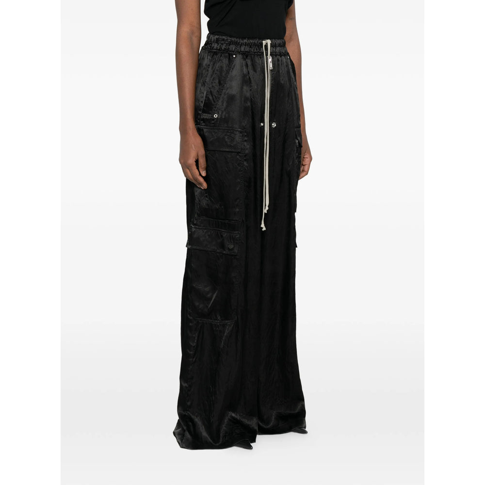 Rick Owens Black Trousers - Straight Trousers Women RICK OWENS