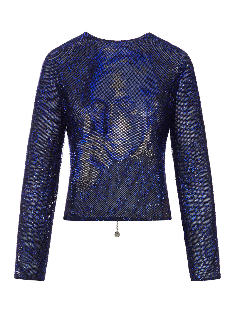 Giorgio Armani Women Top Completely Covered With Rhinestone GIORGIO ARMANI