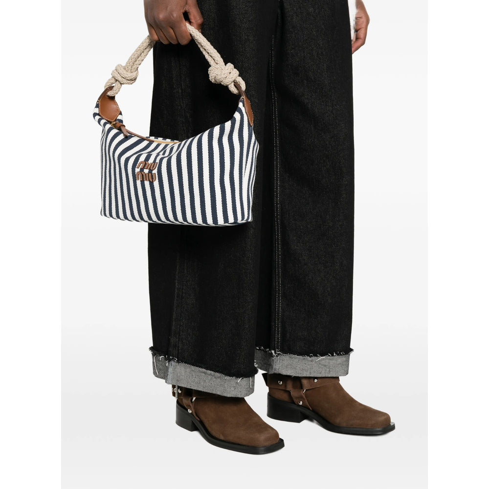 Miu Miu Blue Tote Bags Women MIU MIU