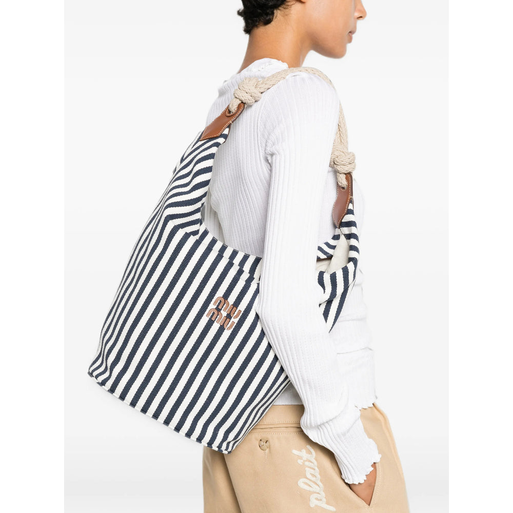 Miu Miu Blue Shoulder Bags Women MIU MIU