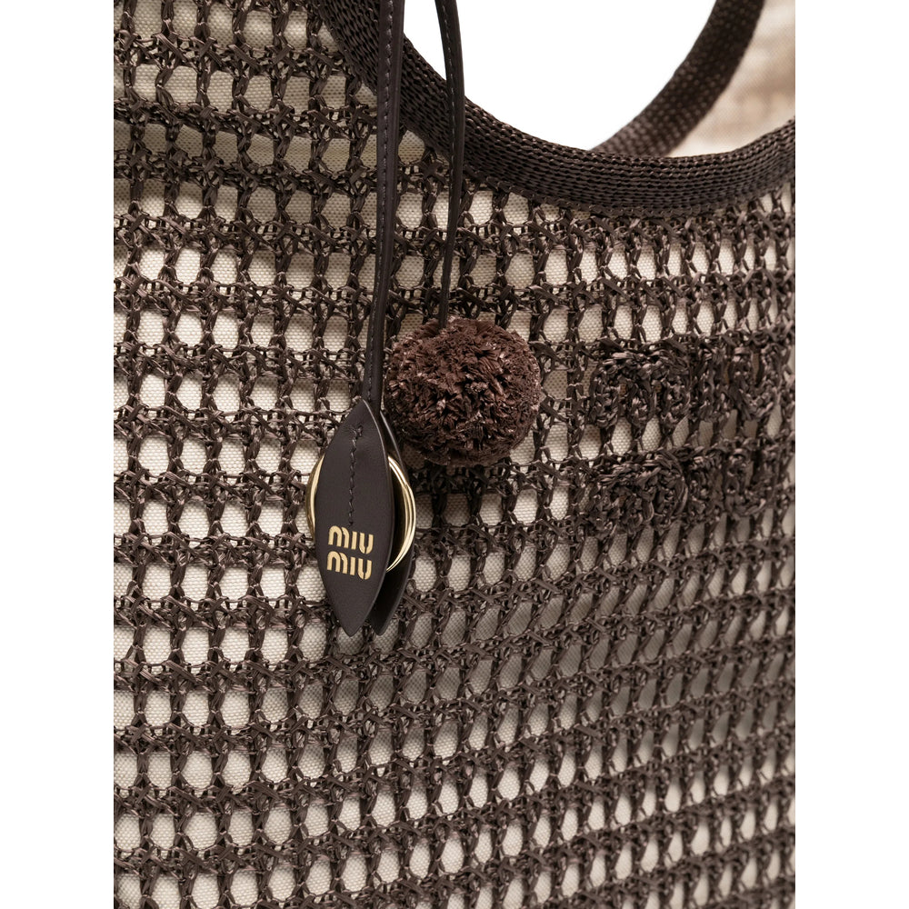 Miu Miu Brown Tote Bags Women MIU MIU