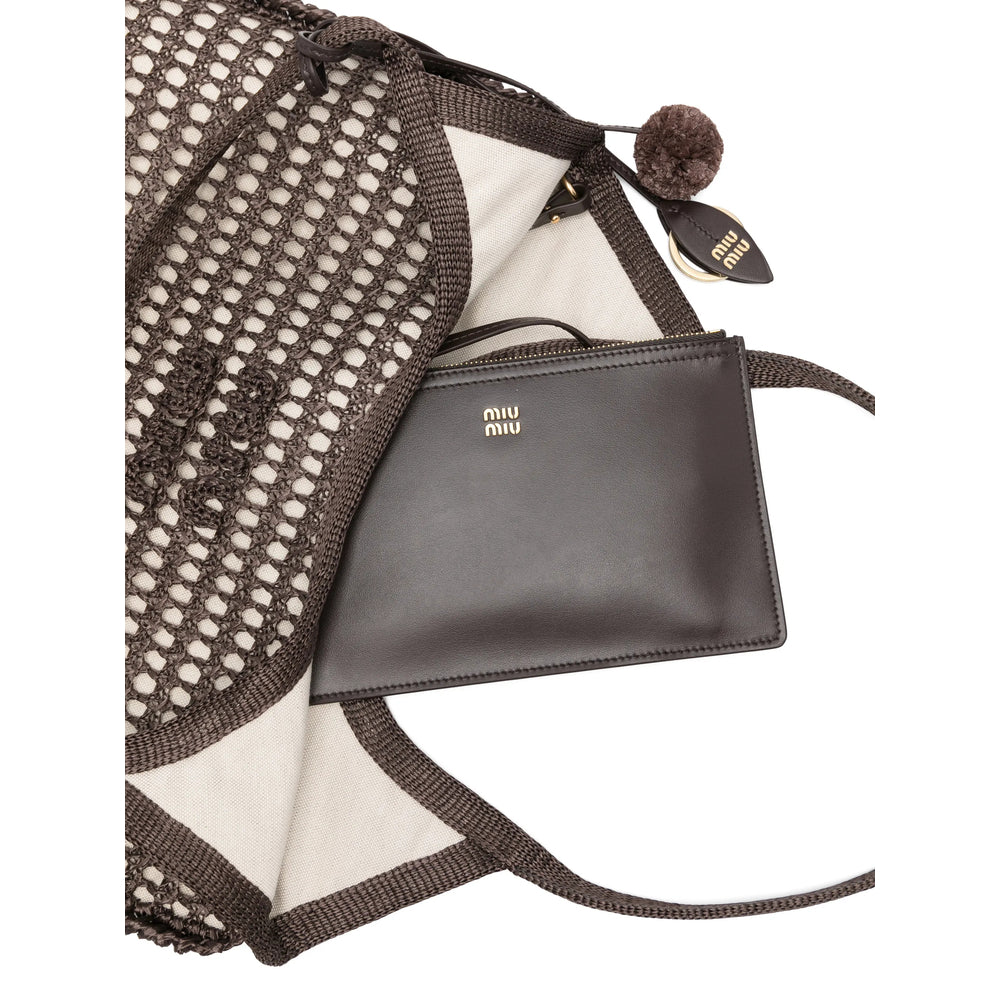 Miu Miu Brown Tote Bags Women MIU MIU