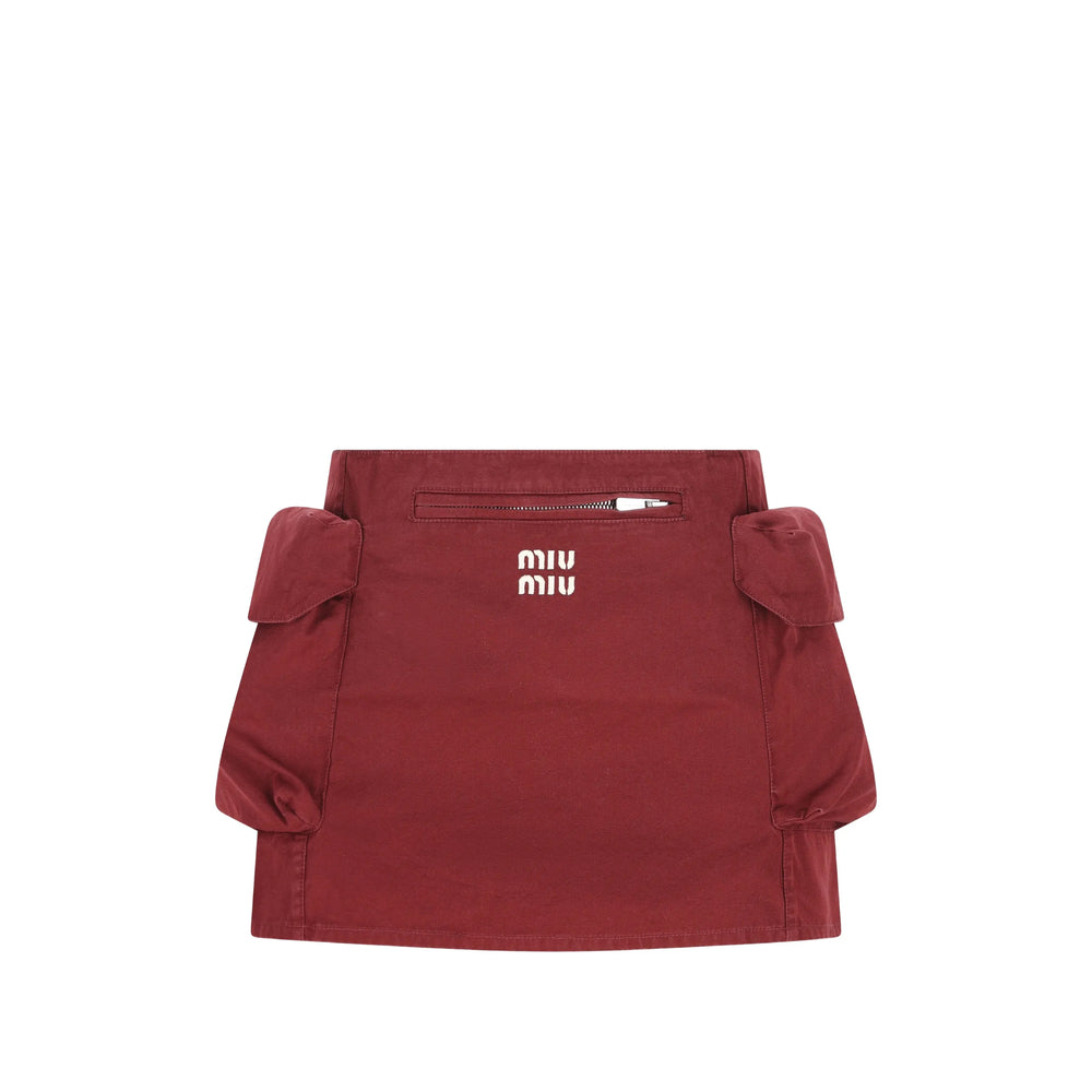 Miu Miu Red Skirts - Straight Skirts Women MIU MIU