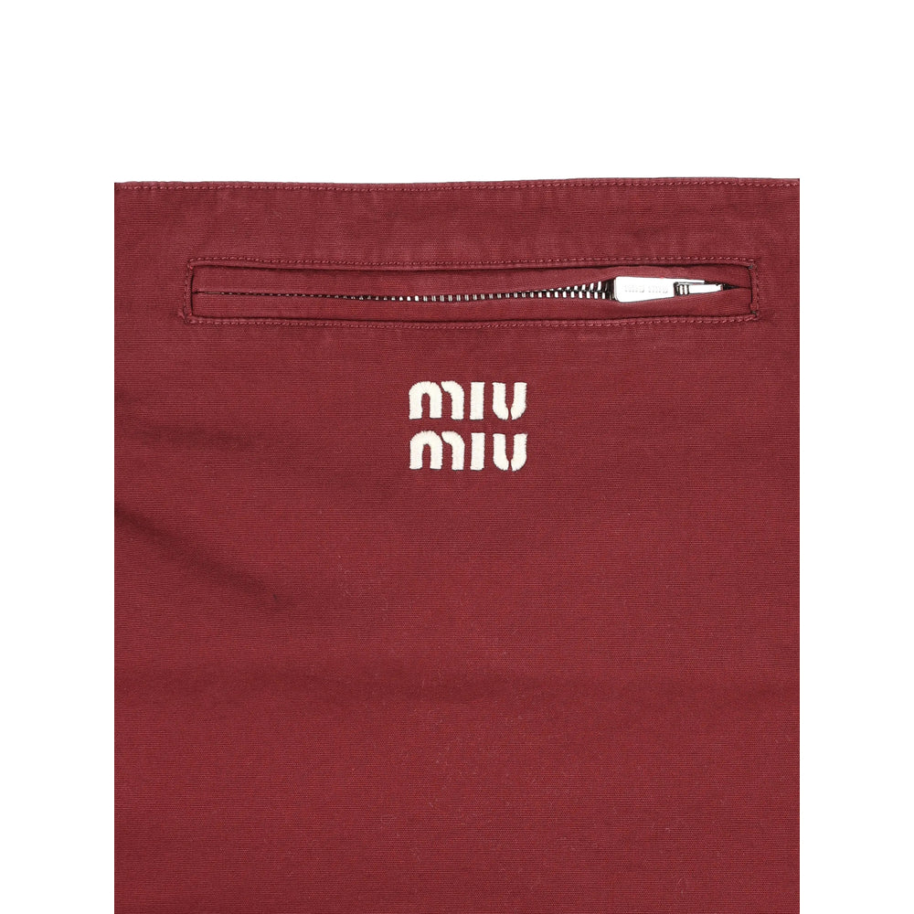 Miu Miu Red Skirts - Straight Skirts Women MIU MIU