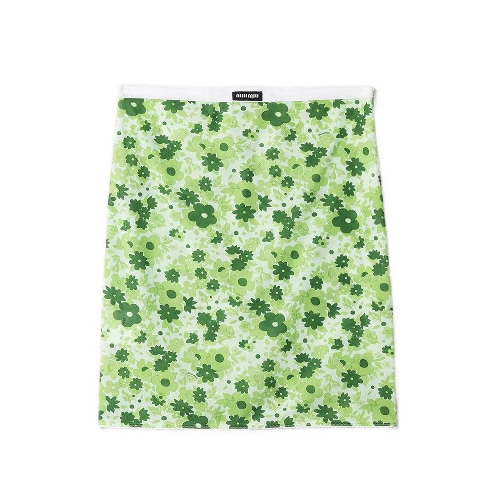 Miu Miu Green Skirts - Straight Skirts Women MIU MIU