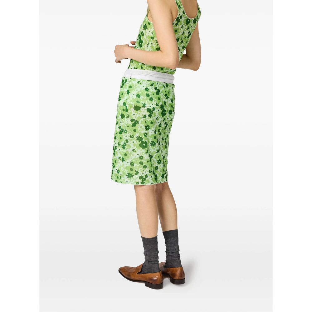 Miu Miu Green Skirts - Straight Skirts Women MIU MIU
