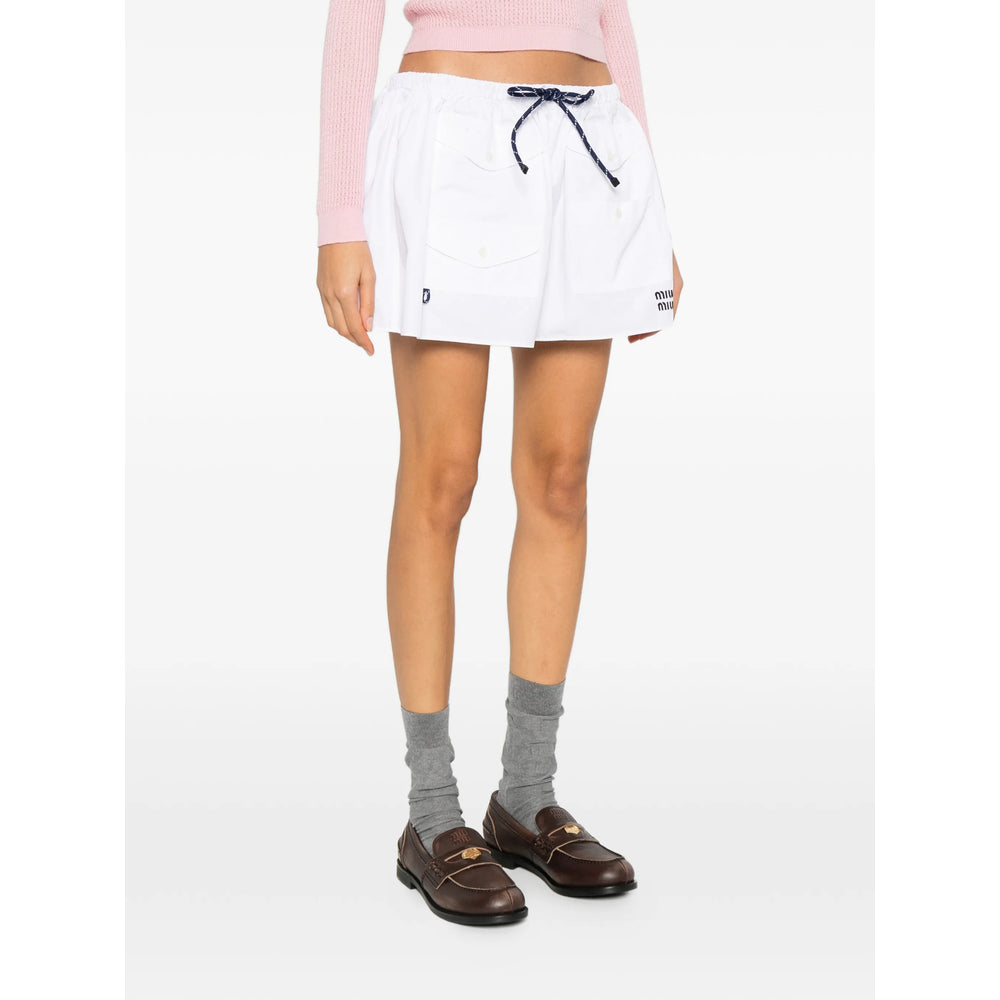Miu Miu White Skirts - A-Line Skirts Women MIU MIU