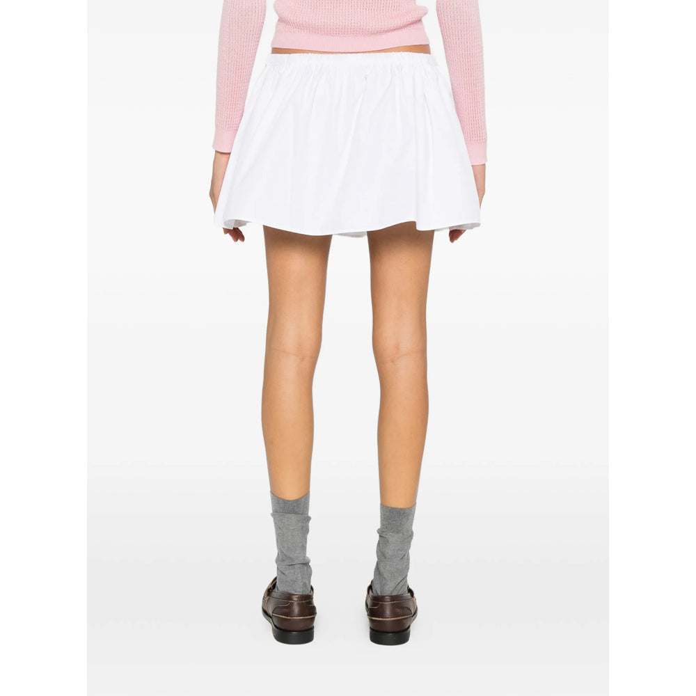 Miu Miu White Skirts - A-Line Skirts Women MIU MIU