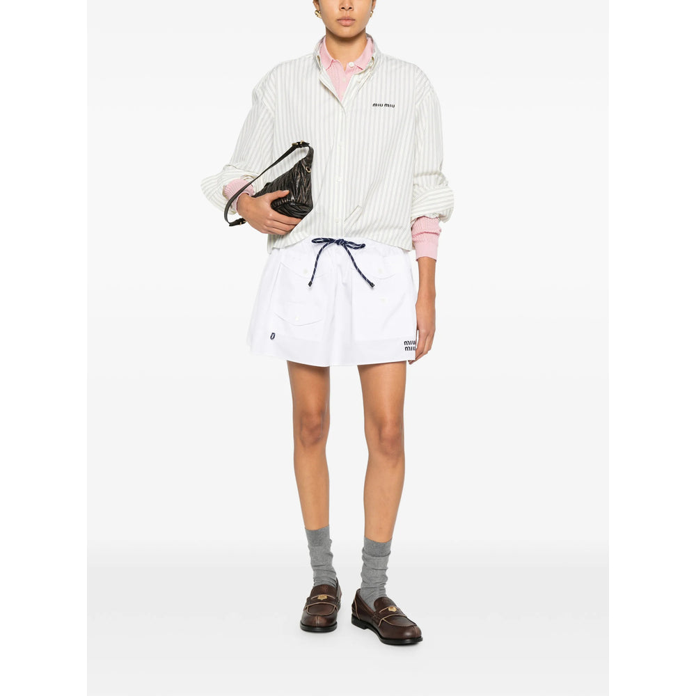 Miu Miu White Skirts - A-Line Skirts Women MIU MIU