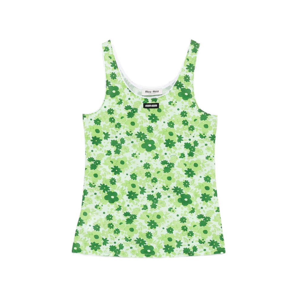 Miu Miu Green Tops - Vests & Tank Tops Women MIU MIU