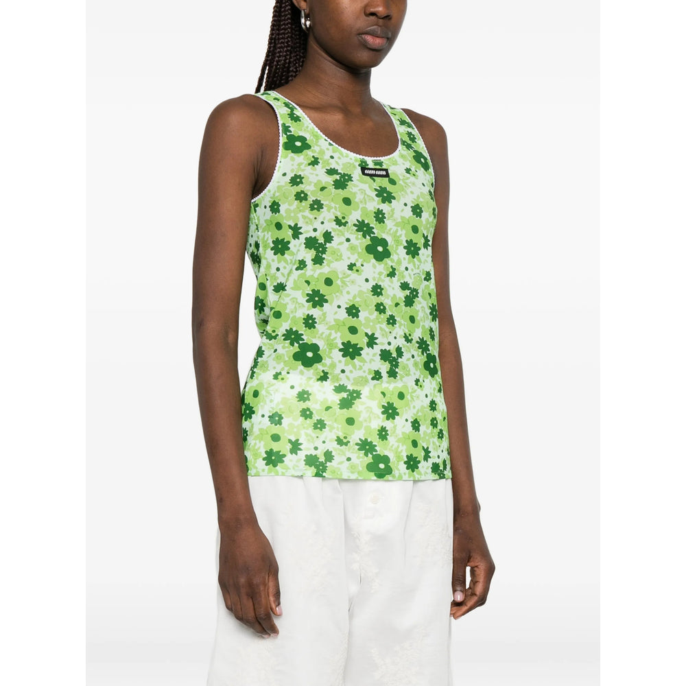 Miu Miu Green Tops - Vests & Tank Tops Women MIU MIU
