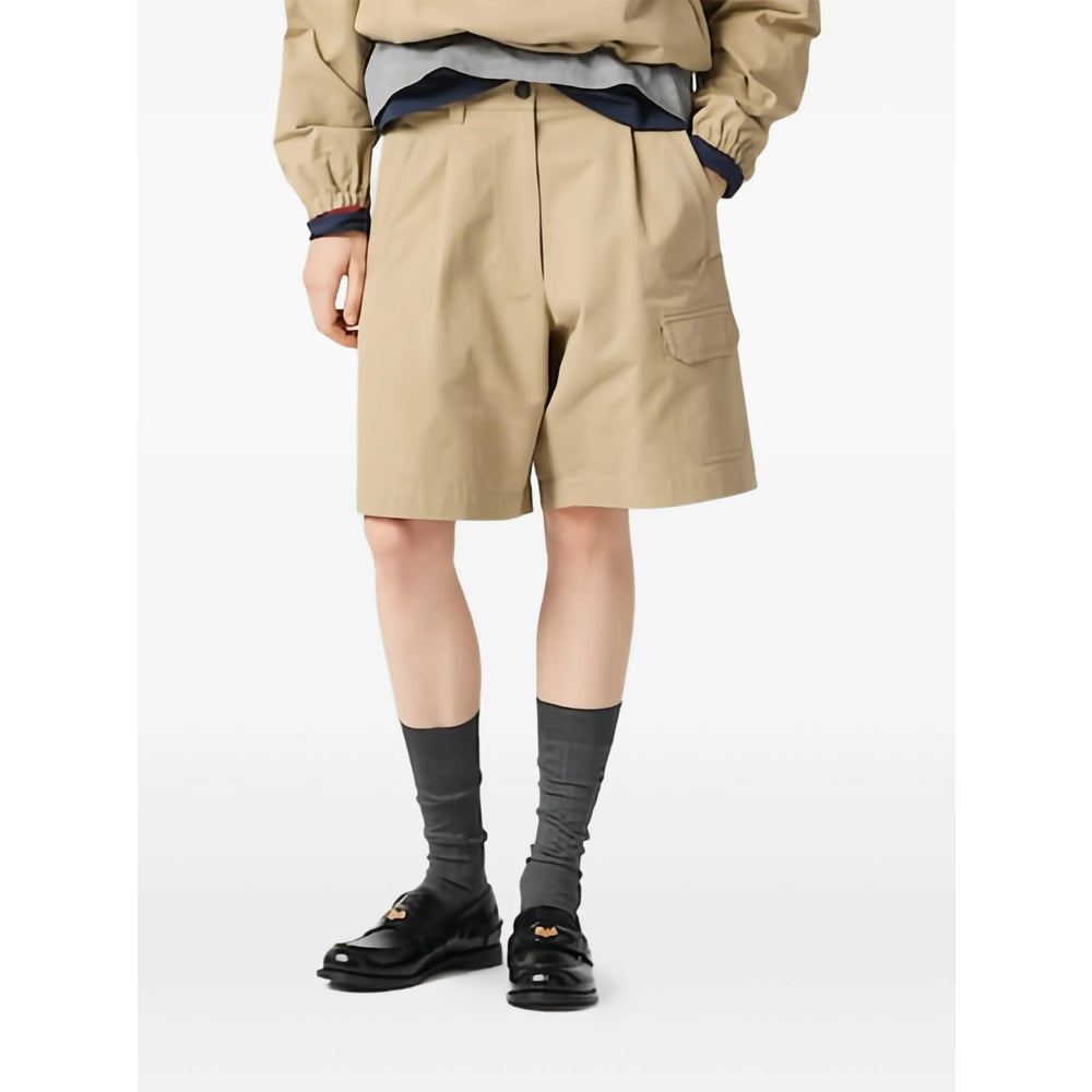 Miu Miu Neutrals Shorts - Tailored Shorts Women MIU MIU