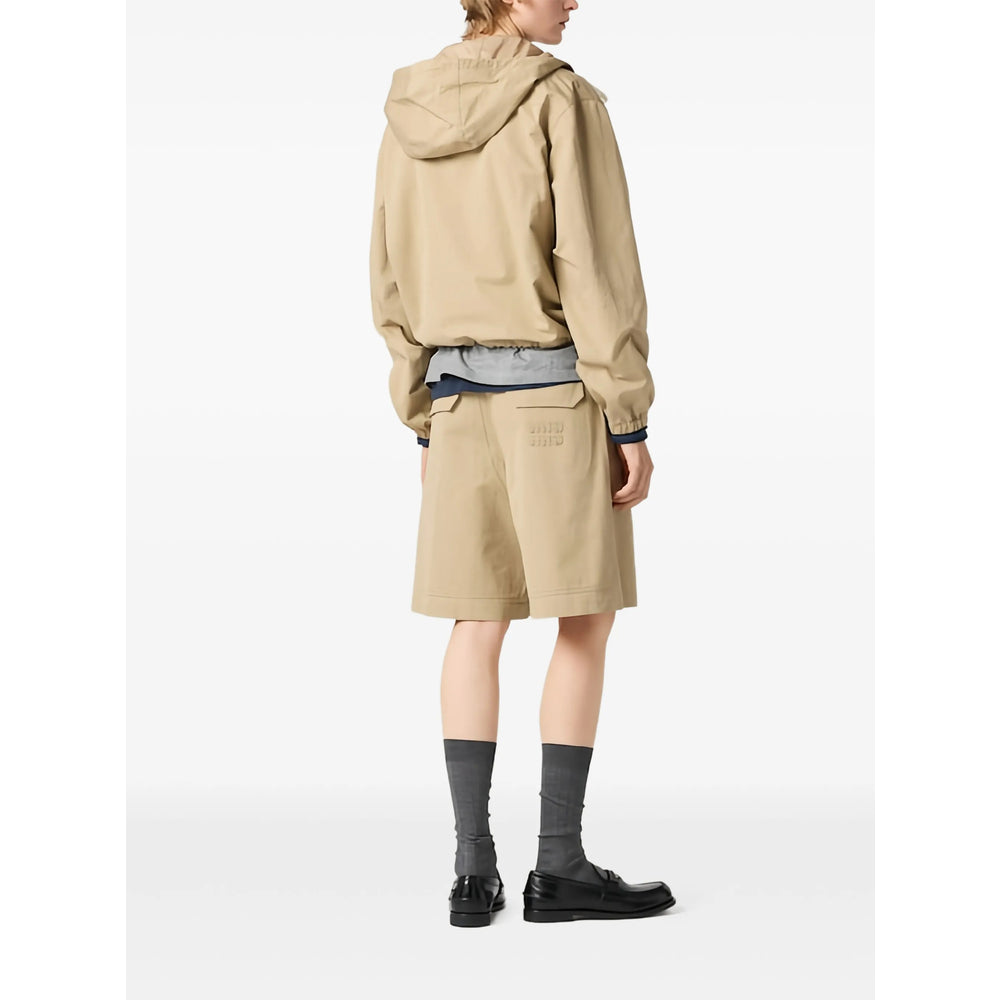 Miu Miu Neutrals Shorts - Tailored Shorts Women MIU MIU