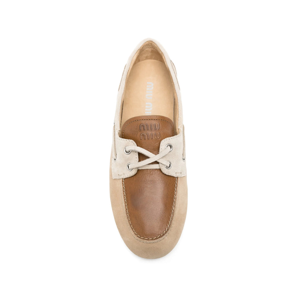 Miu Miu Neutrals Loafers Women