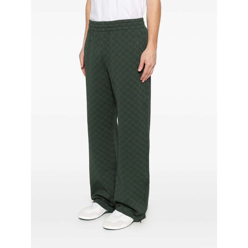 Gucci Green Trousers - Track Pants Men GUCCI