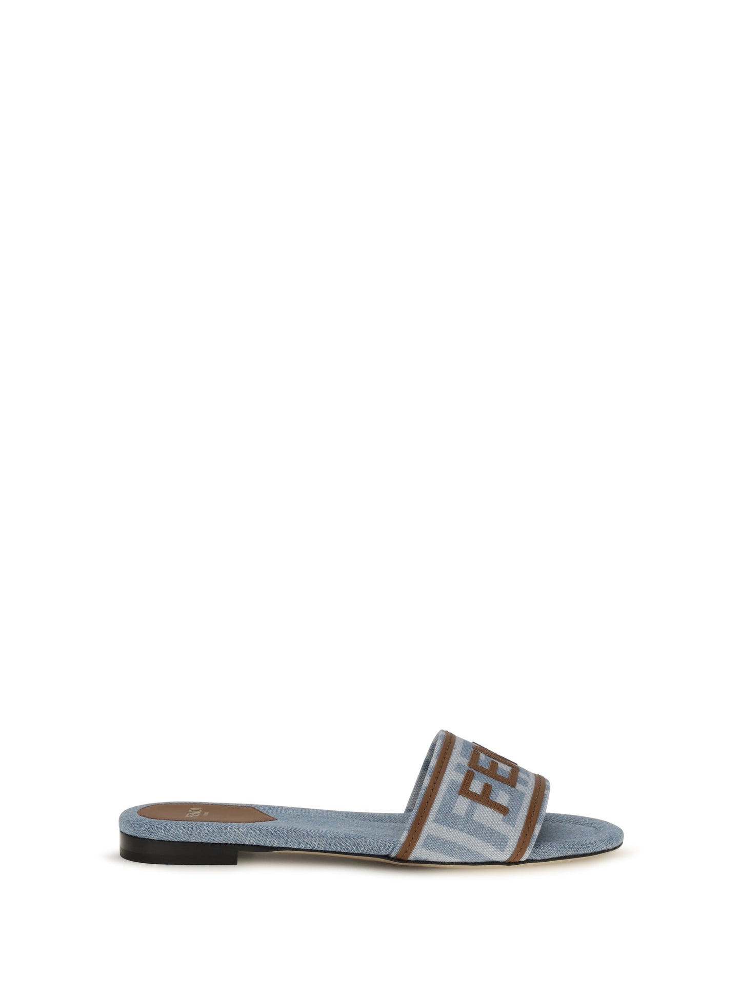 Fendi Women Ff Denim Sandals