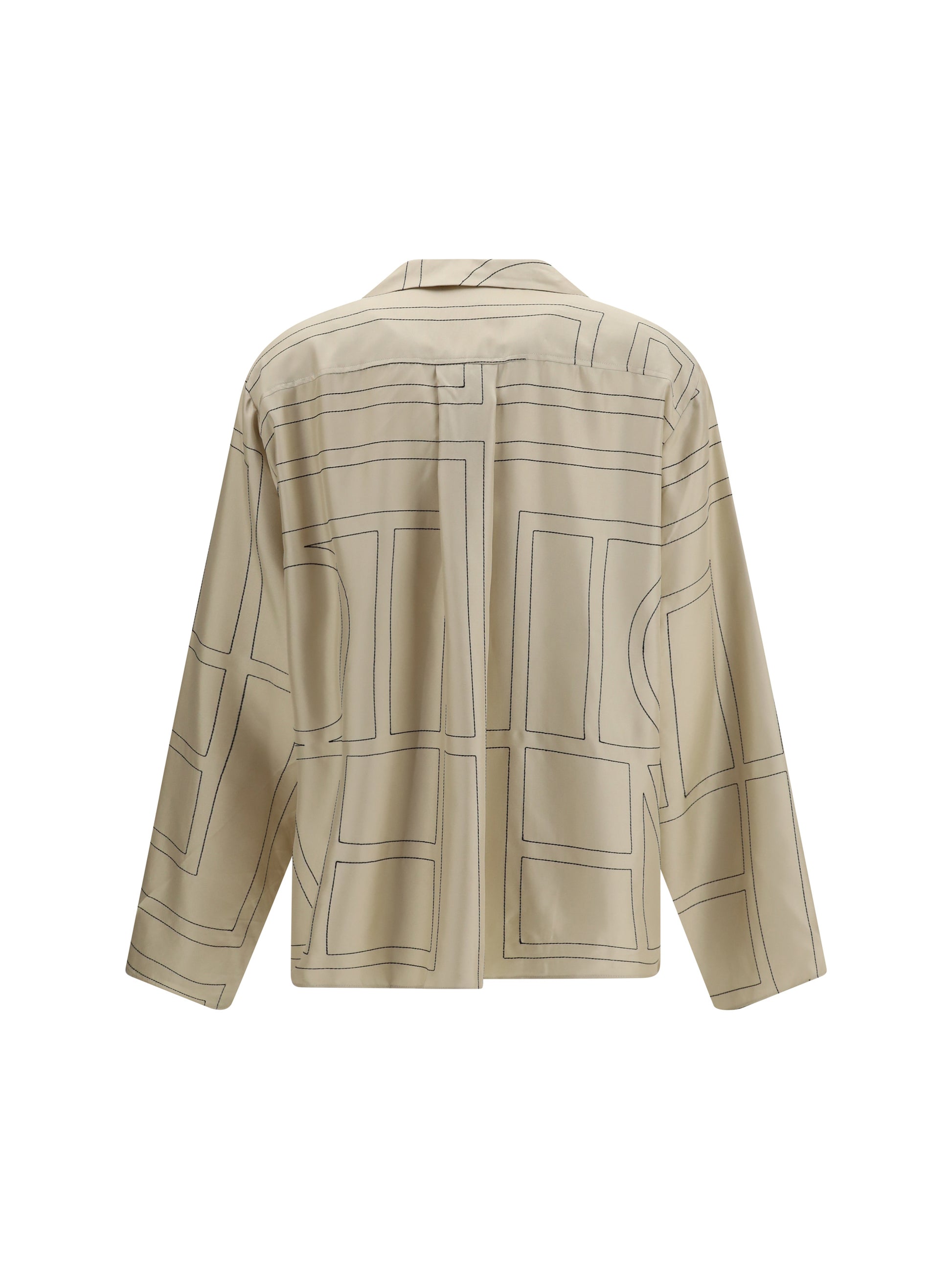 Toteme Women Silk Shirt With All-Over Monogram TOTEME