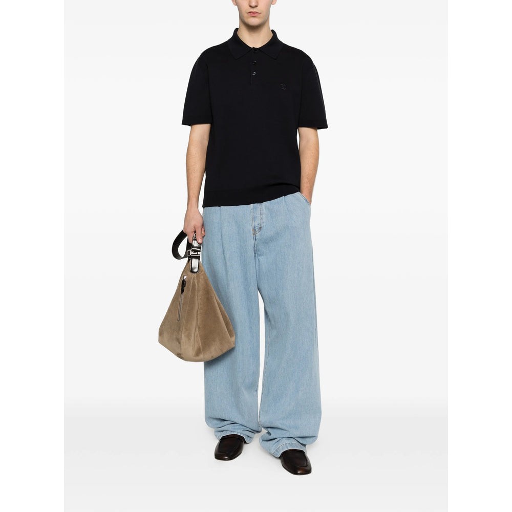 Gucci Blue Polo Shirts Men GUCCI