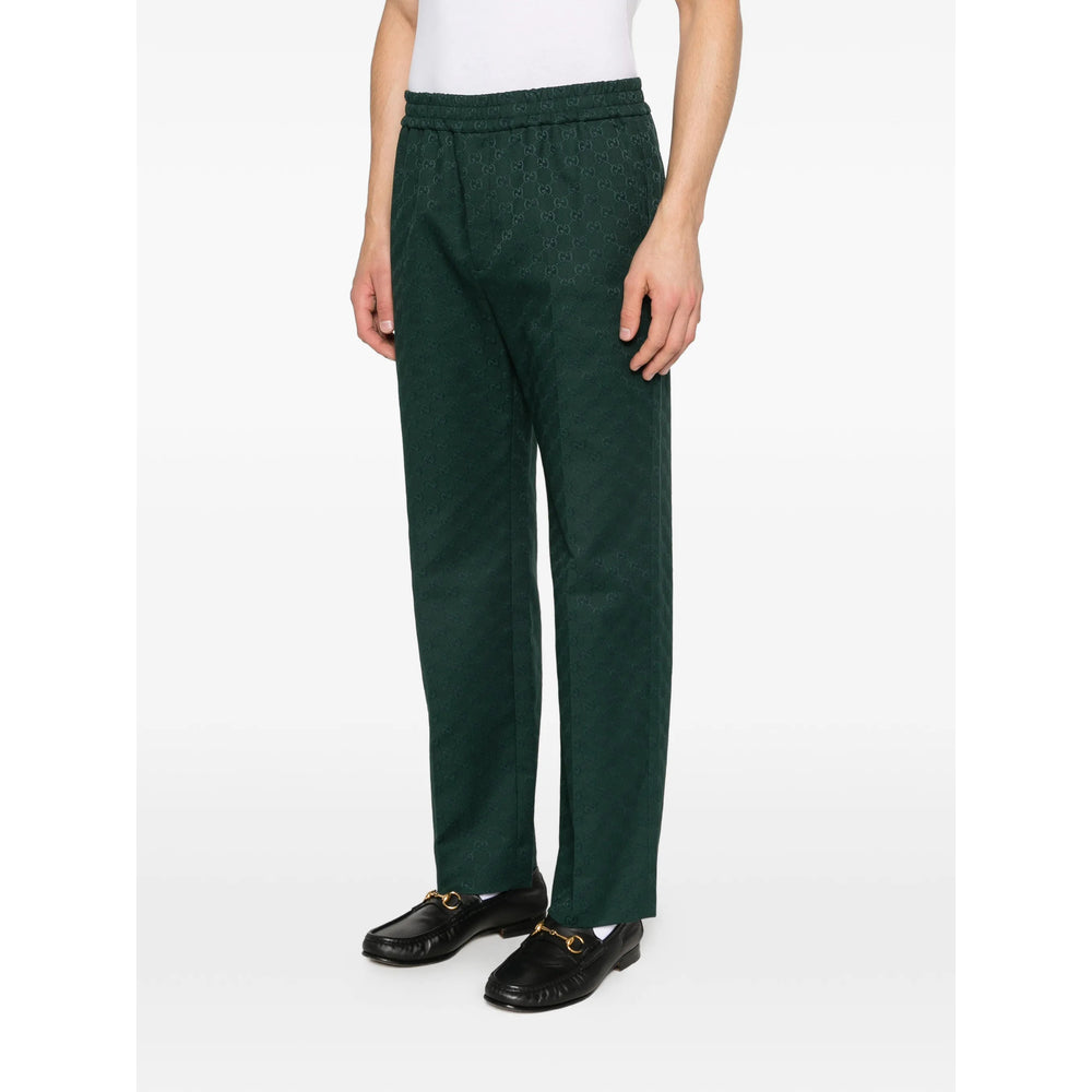 Gucci Green Trousers - Regular & Straight-Leg Trousers Men GUCCI