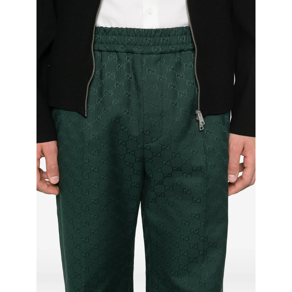 Gucci Green Trousers - Regular & Straight-Leg Trousers Men GUCCI