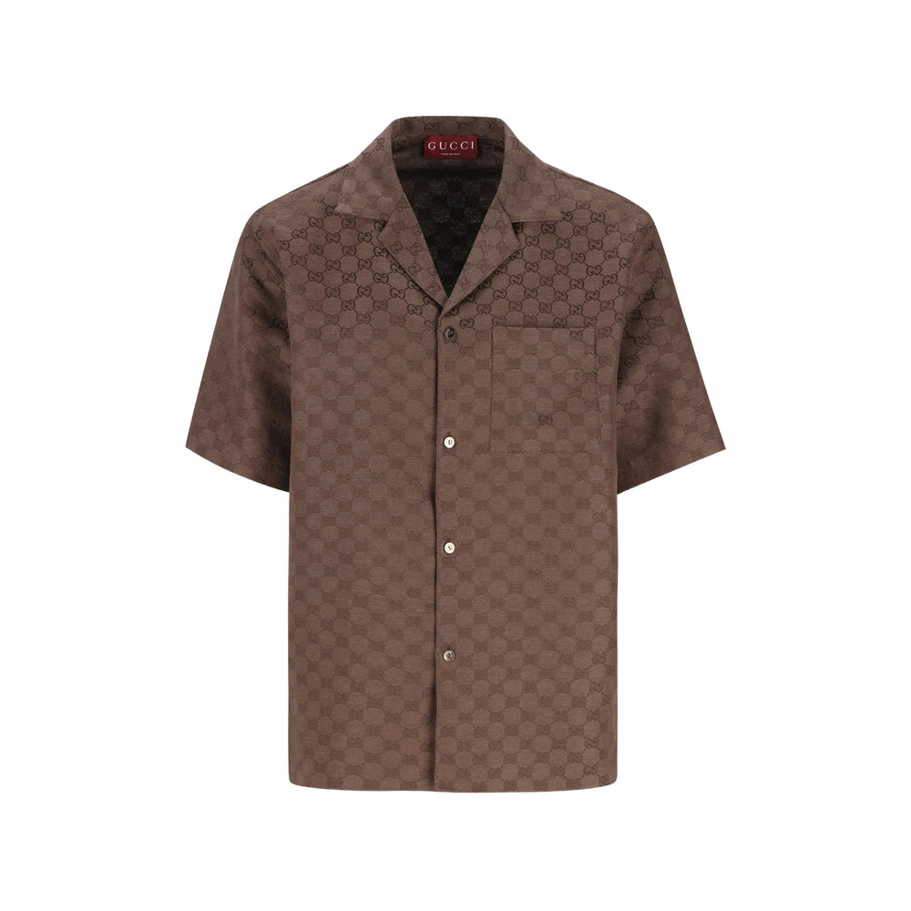 Gucci Brown Shirts Men GUCCI