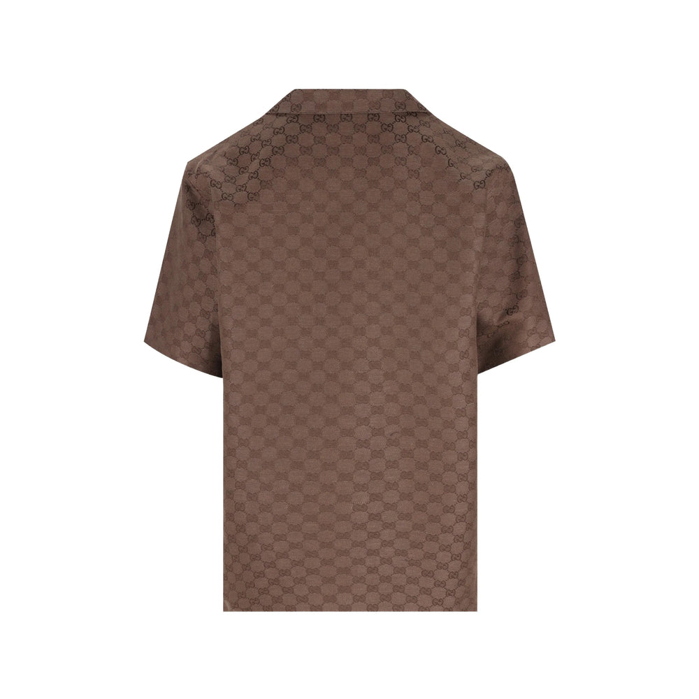Gucci Brown Shirts Men GUCCI