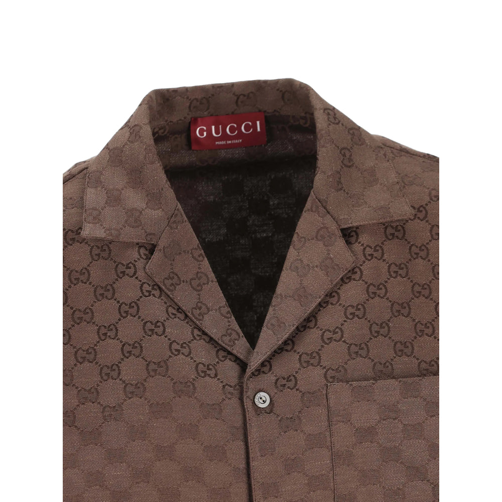 Gucci Brown Shirts Men GUCCI