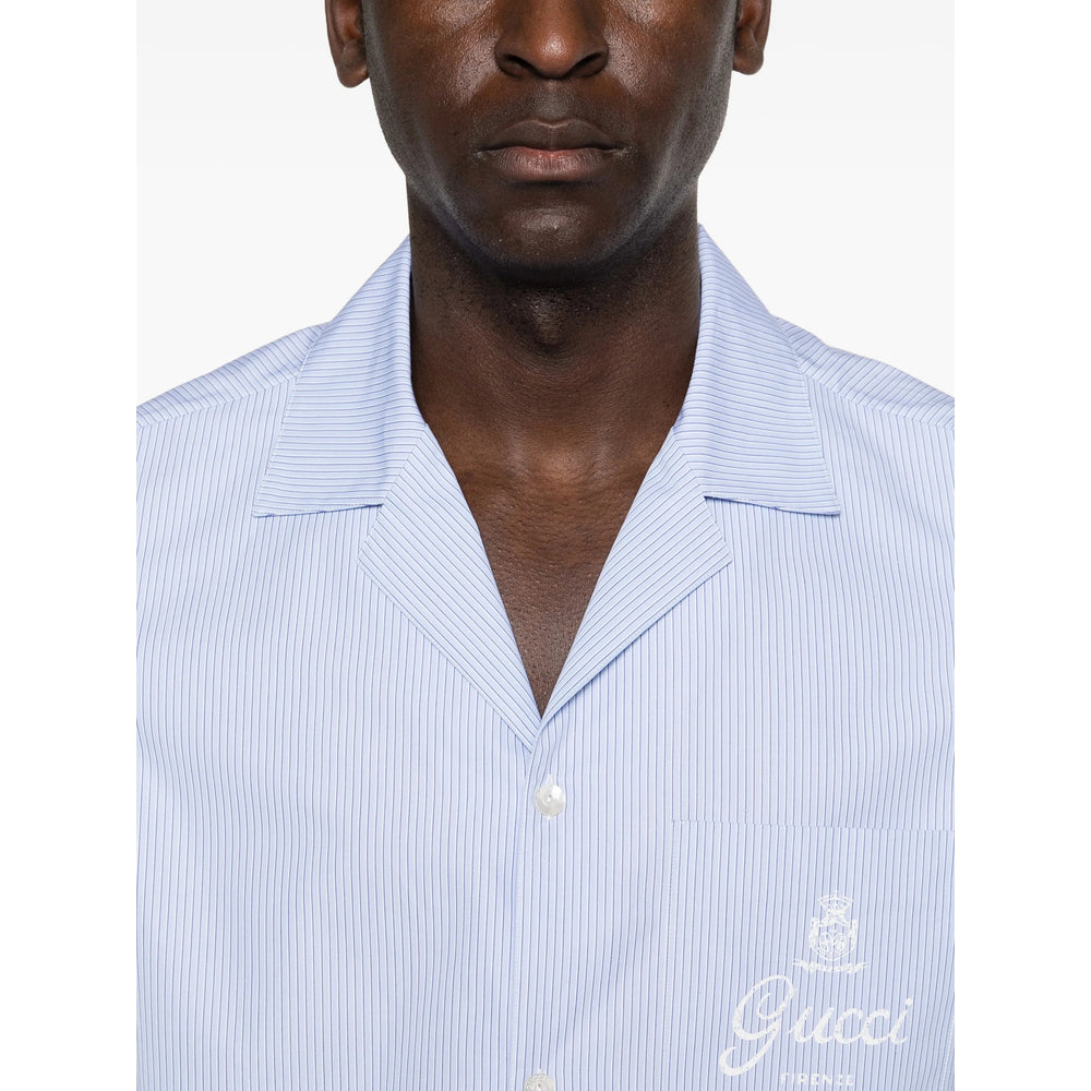 Gucci Blue Shirts Men GUCCI