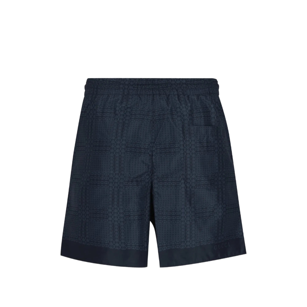 Gucci Blue Beachwear - Swim Shorts Men GUCCI