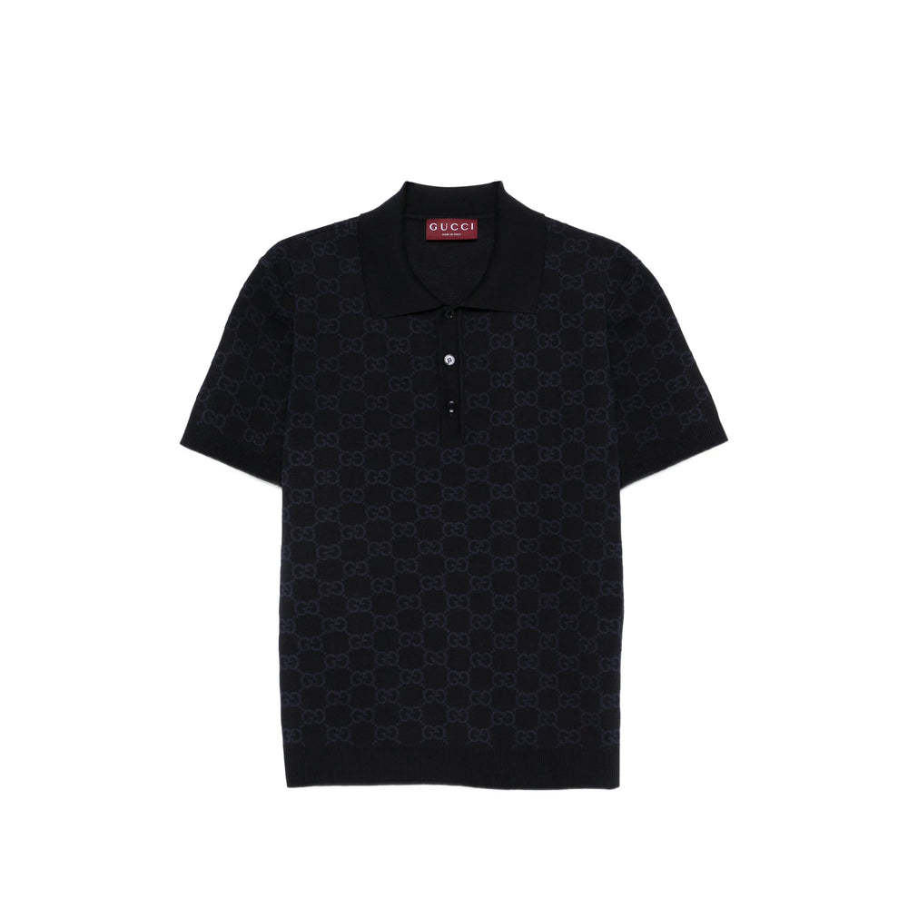 Gucci Blue Polo Shirts Men GUCCI