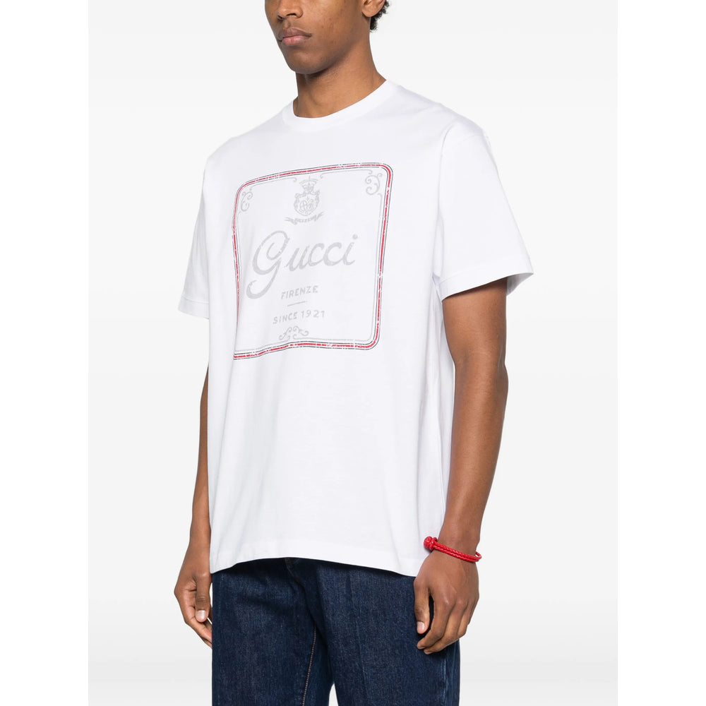 Gucci White T-Shirts & Vests - T-Shirts Men GUCCI