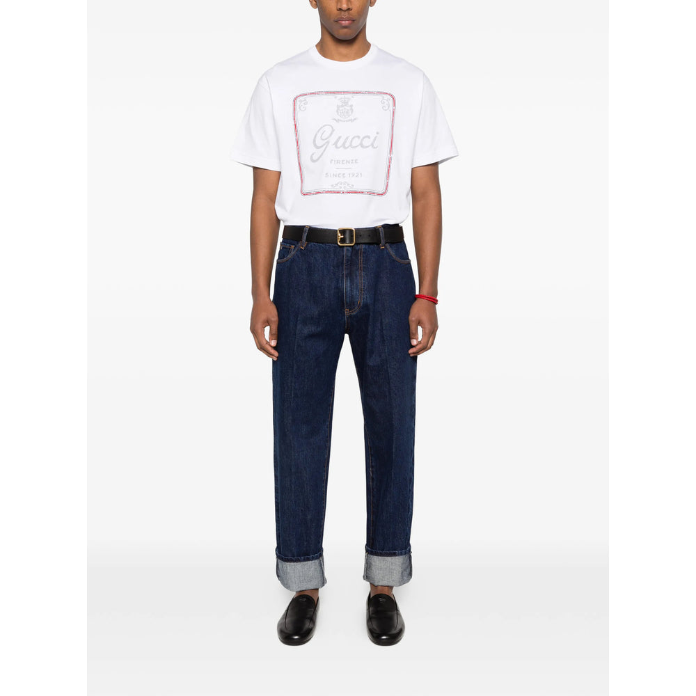 Gucci White T-Shirts & Vests - T-Shirts Men GUCCI