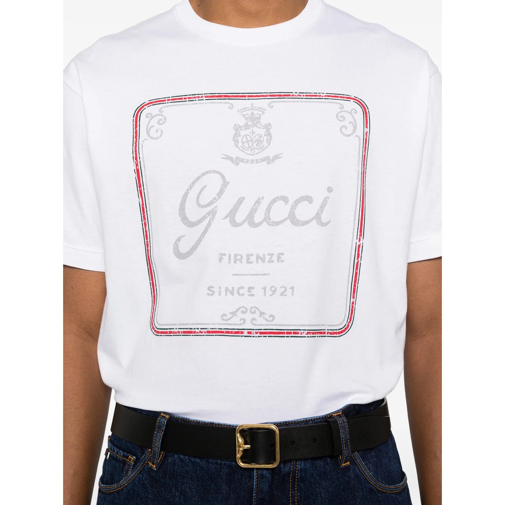 Gucci White T-Shirts & Vests - T-Shirts Men GUCCI